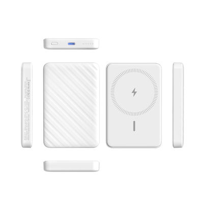 무선 자석 전원 5000mAh 휴대용 Magsafe 충전기 가벼운