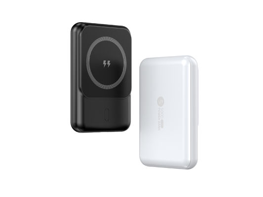 무선 자석 전원 은행 5000mAh 리 폴리머 배터리 충전 12V-1.67A 출력 방화 ABS PC