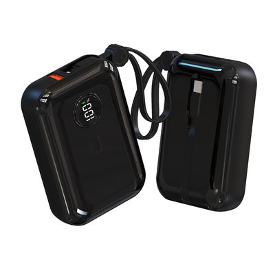 좋은 가격 방화 ABS PC 유니버설 10000mAh 전원 은행 내장 케이블 온라인으로