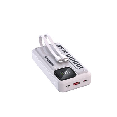 좋은 가격 휴대용 고속 충전 전원 은행 20000mAh USB C 전원 은행 케이블 내장 온라인으로